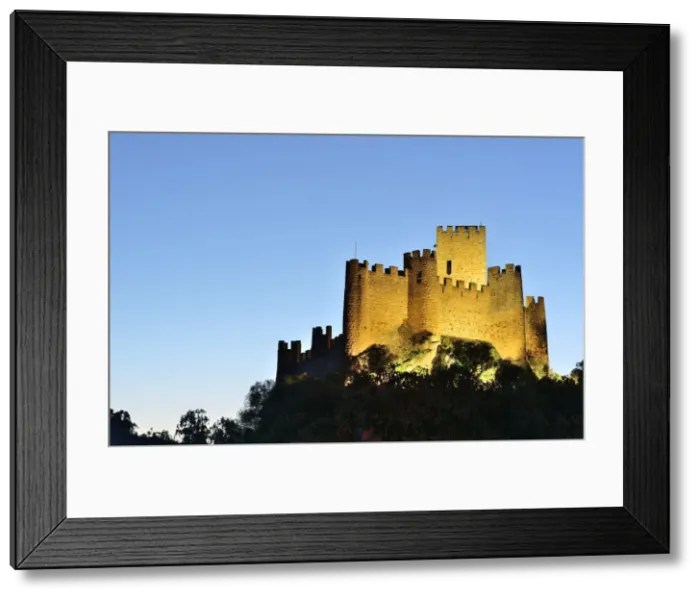 Framed Print : The 12th century mighty Templar castle of Almourol at sunset. Portugal Framed Print : The 12th century mighty Templar castle of Almourol at sunset. Portugal