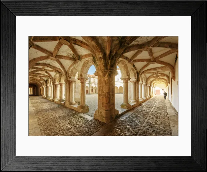 Framed Print : Micha cloister. Convent of Christ, a UNESCO World Heritage Site. Tomar, Portugal (MR)