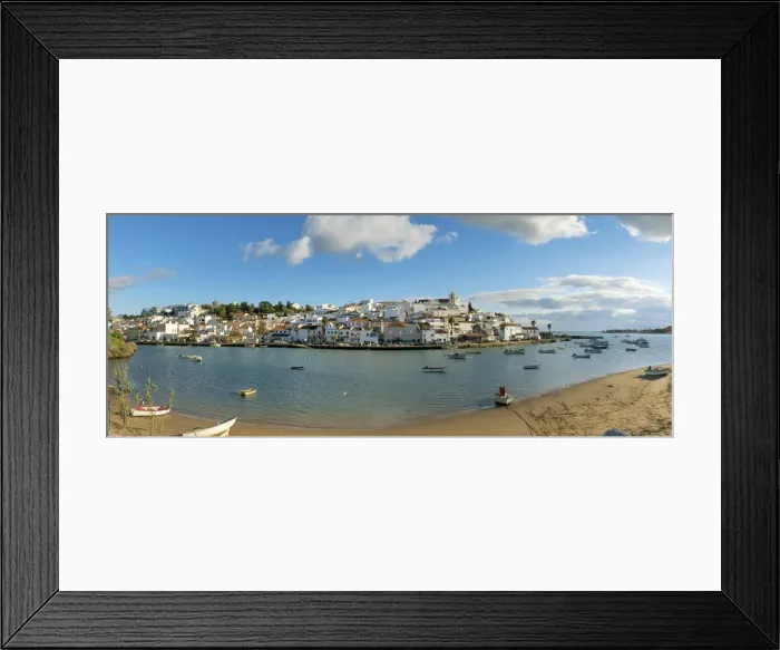 Framed Print : The traditional fishing village of Ferragudo. Algarve, Portugal Framed Print : The traditional fishing village of Ferragudo. Algarve, Portugal
