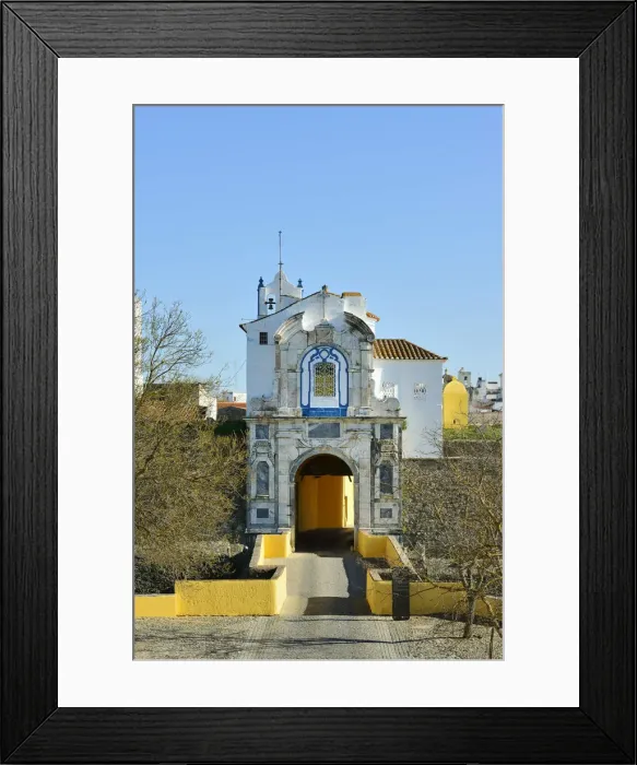 Framed Print : Esquina Gate and the Chapel of Our Lady of Conceicao at the city of Elvas Framed Print : Esquina Gate and the Chapel of Our Lady of Conceicao at the city of Elvas
