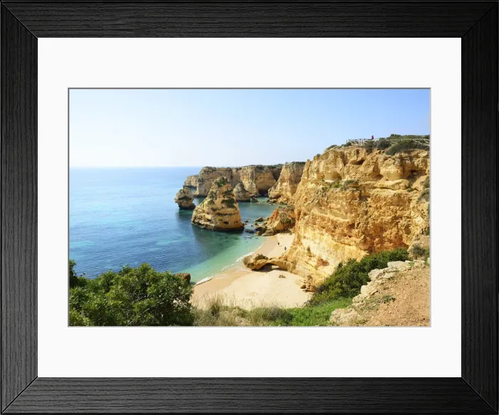 Framed Print : The coastal rock formations at Marinha beach (Praia da Marinha). Algarve, Portugal Framed Print : The coastal rock formations at Marinha beach (Praia da Marinha). Algarve, Portugal