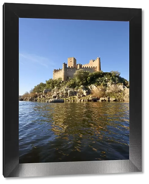 The 12th century Templar castle of Almourol, in the middle of an island in the Tagus