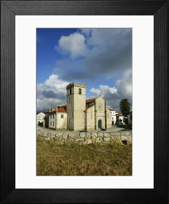 Framed Print : The Mother Church of Caminha (Nossa Senhora da Assuncao church) in manueline style Framed Print : The Mother Church of Caminha (Nossa Senhora da Assuncao church) in manueline style