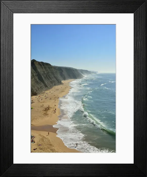 Framed Print : Magoito beach in the Sintra-Cascais Natural Park, Portugal