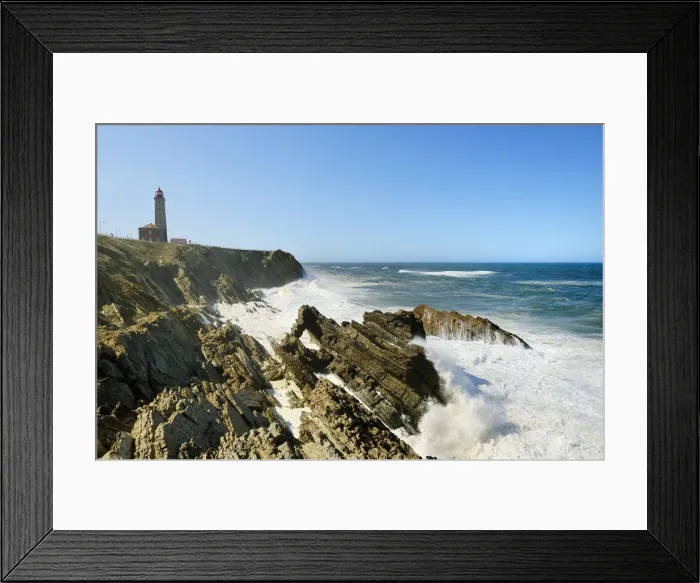 Framed Print : The rocky coast of Sao Pedro de Moel. Marinha Grande, Leiria. Portugal Framed Print : The rocky coast of Sao Pedro de Moel. Marinha Grande, Leiria. Portugal