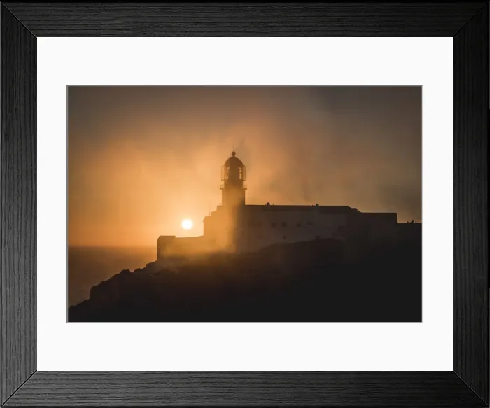 Framed Print : Portugal, Algarve, Vicentine Coast, Sagres, Cape St