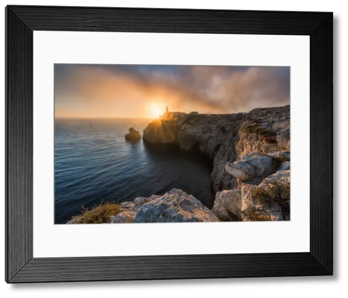 Framed Print : Portugal, Algarve, Vicentine Coast, Sagres, Cape St Framed Print : Portugal, Algarve, Vicentine Coast, Sagres, Cape St