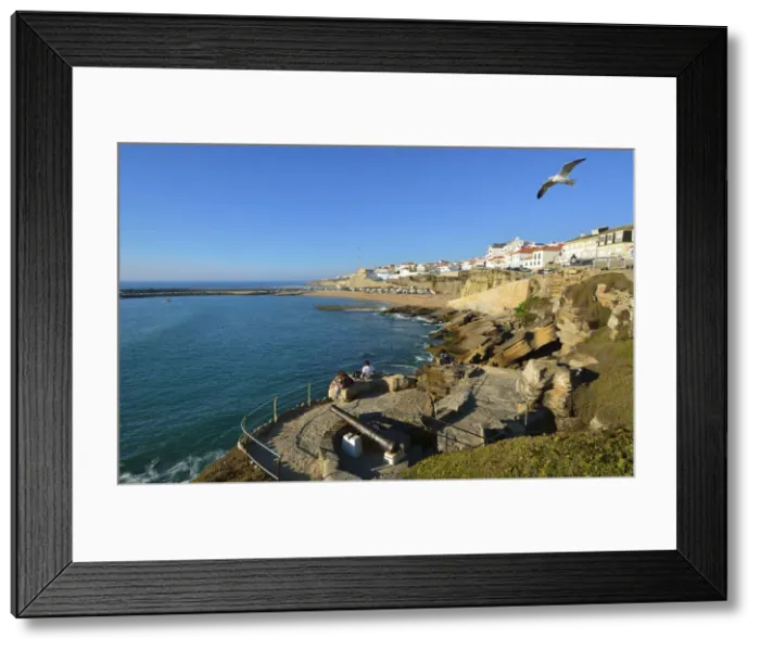 Framed Print : The village of Ericeira overlooking the Atlantic Ocean. Portugal (MR) Framed Print : The village of Ericeira overlooking the Atlantic Ocean. Portugal (MR)