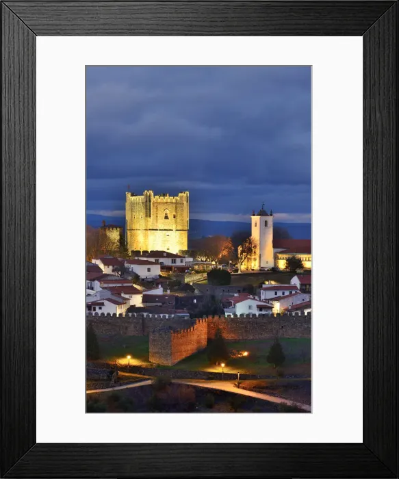 Framed Print : The castle and the 12th century medieval citadel of Braganca at dusk. Tras-os-Montes Framed Print : The castle and the 12th century medieval citadel of Braganca at dusk. Tras-os-Montes