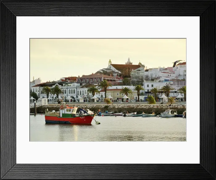 Framed Print : Fishing harbour of Lagos, Algarve. Portugal