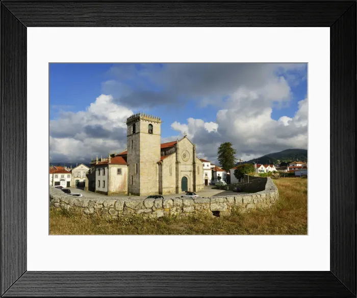 Framed Print : The Mother Church of Caminha (Nossa Senhora da Assuncao church) in manueline style Framed Print : The Mother Church of Caminha (Nossa Senhora da Assuncao church) in manueline style