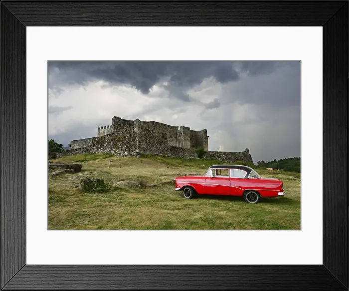 Framed Print : The 13th century old castle of Lindoso, keeping an eye on the Spanish mountains ahead Framed Print : The 13th century old castle of Lindoso, keeping an eye on the Spanish mountains ahead