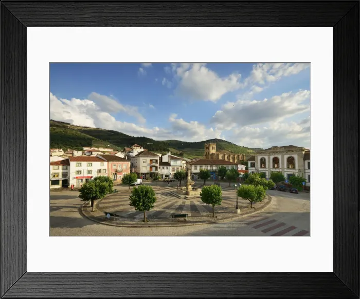 Framed Print : The Town Square and the Mother Church (Igreja Matriz) of Torre de Moncorvo, dating Framed Print : The Town Square and the Mother Church (Igreja Matriz) of Torre de Moncorvo, dating