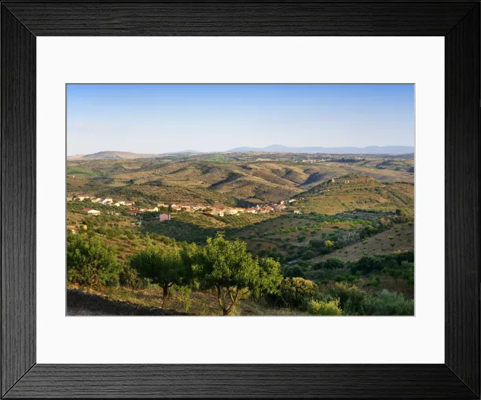 Framed Print : The medieval village of Castelo Melhor. Coa Valley Archaeological Park, a Prehistoric Framed Print : The medieval village of Castelo Melhor. Coa Valley Archaeological Park, a Prehistoric