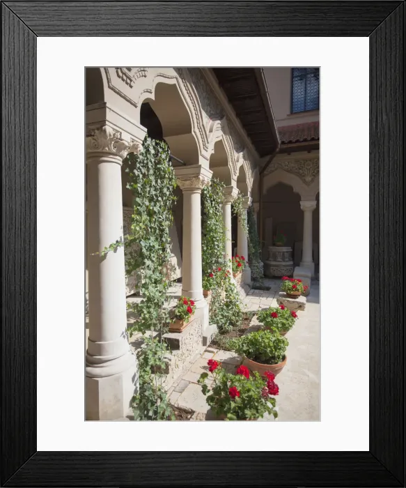 Framed Print : Courtyard of Stavropoleos Church, Historic Quarter, Bucharest, Romania Framed Print : Courtyard of Stavropoleos Church, Historic Quarter, Bucharest, Romania