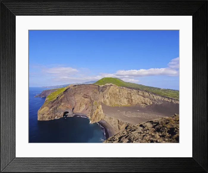 Framed Print : Portugal, Azores, Faial, Ponta dos Capelinhos, View of the Capelinhos Volcano Framed Print : Portugal, Azores, Faial, Ponta dos Capelinhos, View of the Capelinhos Volcano