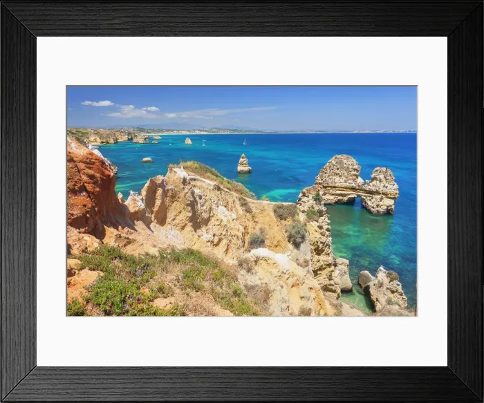 Framed Print : Ponta da Piedade, Lagos, Algarve, Portugal