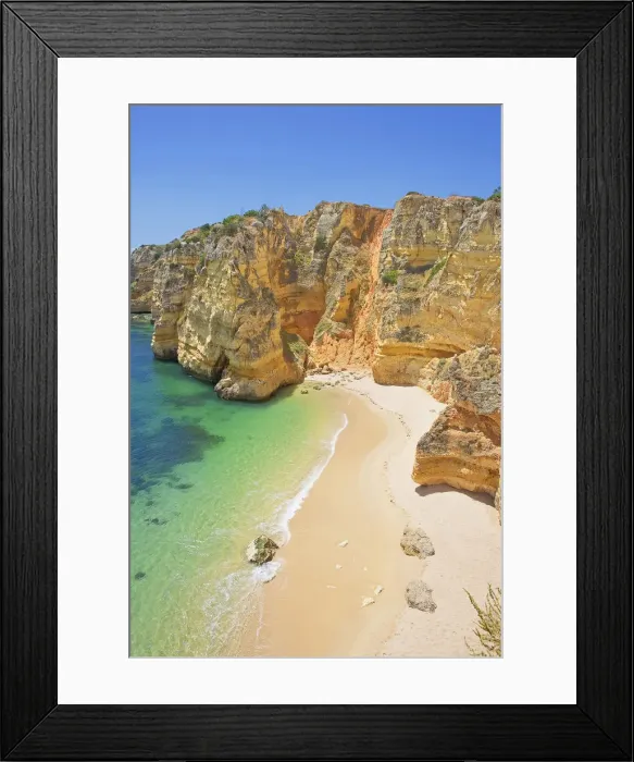 Framed Print : Dona Ana Beach, Lagos, Algarve, Portugal
