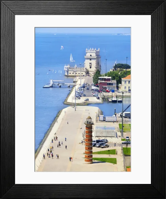 Framed Print : Belem Tower, top view, UNESCO World Heritage Site, Belem, Lisbon, Portugal Framed Print : Belem Tower, top view, UNESCO World Heritage Site, Belem, Lisbon, Portugal