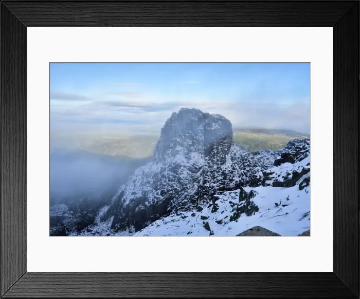 Framed Print : Cantaro Magro, the source of the Zezere river, on a misty day Framed Print : Cantaro Magro, the source of the Zezere river, on a misty day