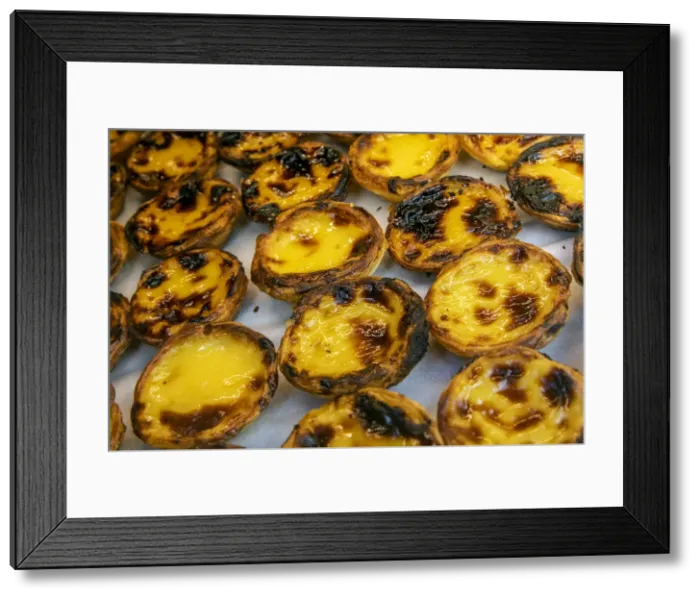 Framed Print : Pastel de belem or pasteis de nata custard tarts, Lisbon, Portugal Framed Print : Pastel de belem or pasteis de nata custard tarts, Lisbon, Portugal