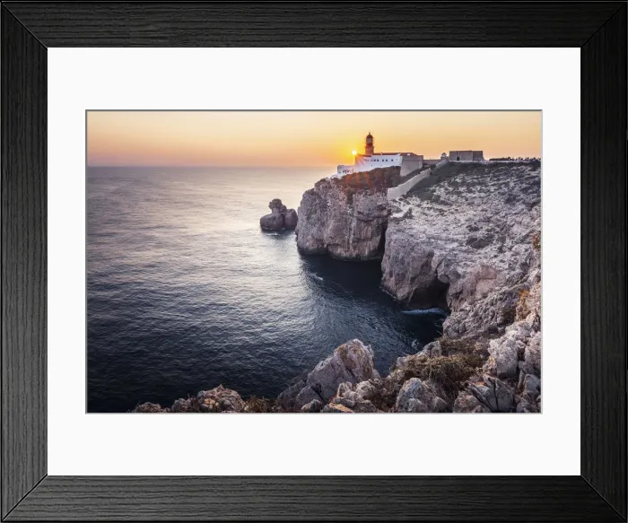 Framed Print : Portugal, Algarve, Vicentine Coast, Sagres, Cape St Framed Print : Portugal, Algarve, Vicentine Coast, Sagres, Cape St