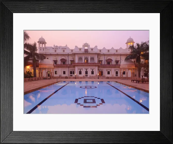 Framed Print : Laxmi Vilas Palace Hotel, Bharatpur, Rajasthan, India, Asia Framed Print : Laxmi Vilas Palace Hotel, Bharatpur, Rajasthan, India, Asia