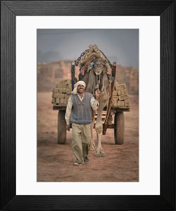 Framed Print : Brick Factory near Bharatpur, Rajasthan, India Framed Print : Brick Factory near Bharatpur, Rajasthan, India
