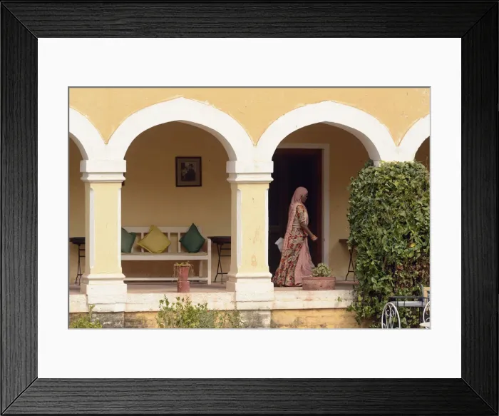 Framed Print : Bhanwar Vilas Palace, City of Karauli, Rajasthan, India