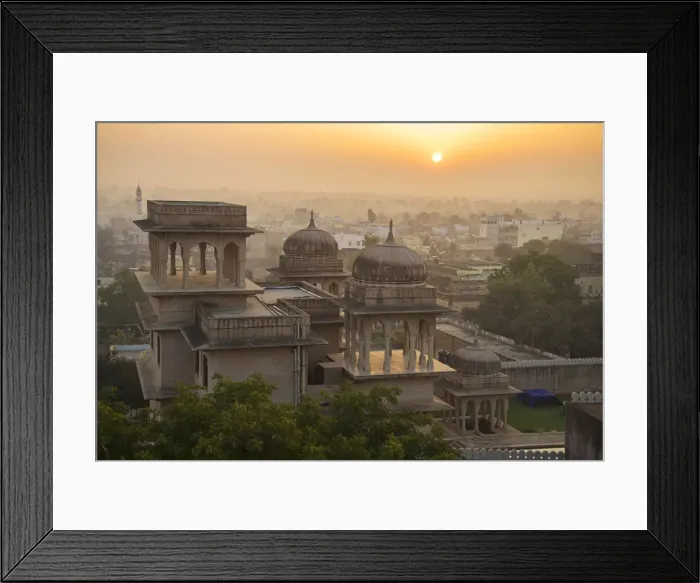 Framed Print : Asia, India, Rajasthan, Mandawa, sunset of city Framed Print : Asia, India, Rajasthan, Mandawa, sunset of city