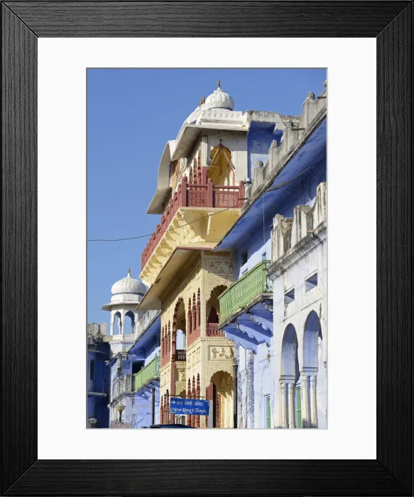 Framed Print : Street view in Pushkar, India, Asia Framed Print : Street view in Pushkar, India, Asia