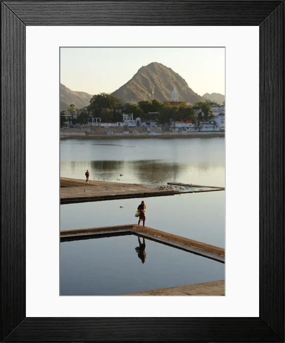 Framed Print : Holy bath, Pushkar Lake, Pushkar, India, Asia