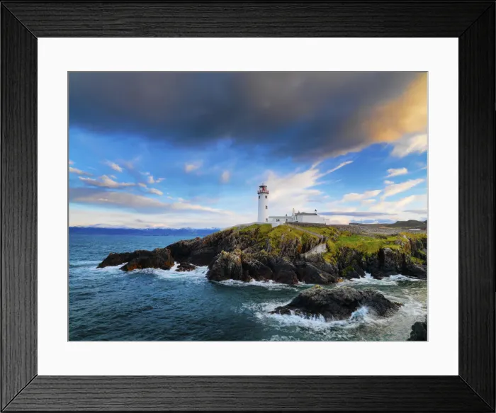 Framed Print : Ireland, Co. Donegal, Fanad, Fanad lighthouse at dusk Framed Print : Ireland, Co. Donegal, Fanad, Fanad lighthouse at dusk