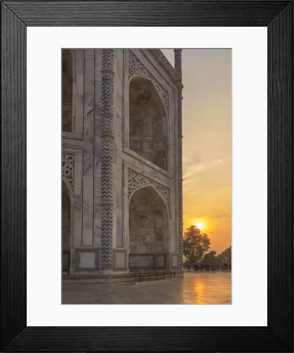 Framed Print : India, Taj Mahal at sunrise