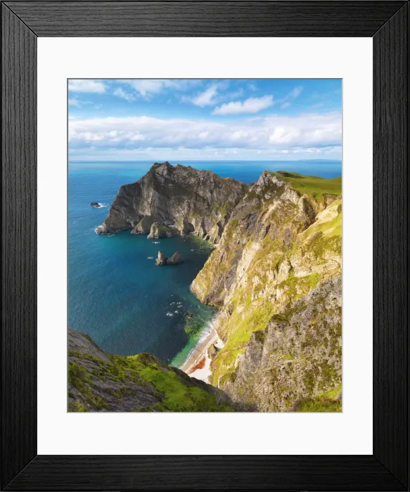 Framed Print : Ireland, Co. Donegal, Overview of Hornhead Framed Print : Ireland, Co. Donegal, Overview of Hornhead