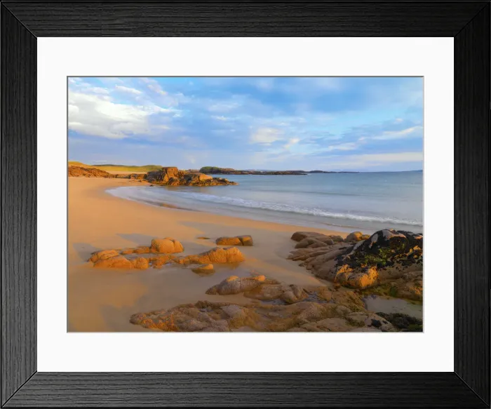 Framed Print : Ireland, Co. Donegal, Cruit island, Beach at sunset Framed Print : Ireland, Co. Donegal, Cruit island, Beach at sunset