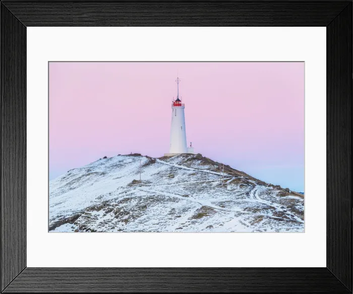 Framed Print : Reykjanesviti lighthouse at dusk, Reykjanes peninsula, Iceland Framed Print : Reykjanesviti lighthouse at dusk, Reykjanes peninsula, Iceland