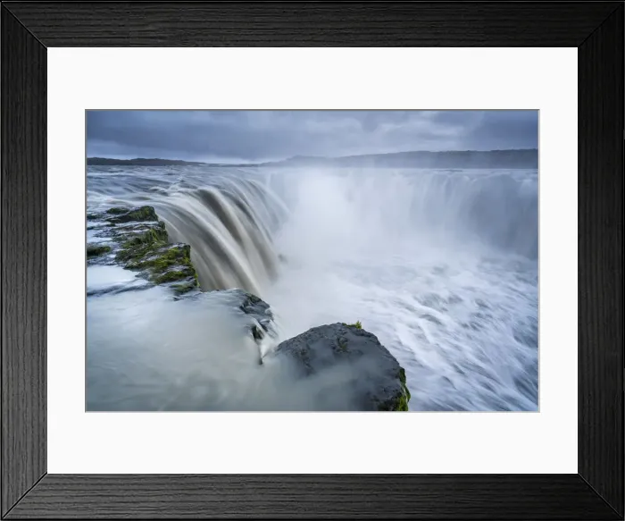 Framed Print : High angle view of Selfoss waterfall, Northeast Iceland, Iceland Framed Print : High angle view of Selfoss waterfall, Northeast Iceland, Iceland