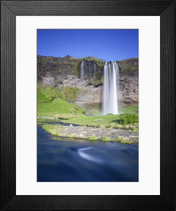 Framed Print : Seljalandsfoss waterfall, South Iceland, Iceland Framed Print : Seljalandsfoss waterfall, South Iceland, Iceland