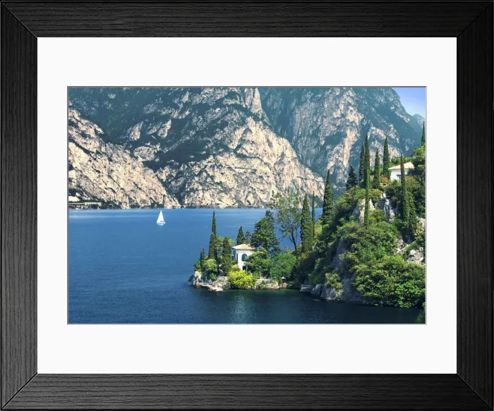 Framed Print : Villa near Malcesine, Lake Garda, Italy Framed Print : Villa near Malcesine, Lake Garda, Italy