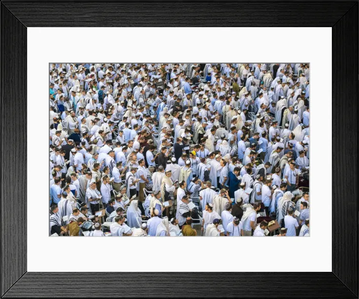 Framed Print : Israel, Jerusalem District, Jerusalem. Jews praying at the Western Wall fill the Kotel Framed Print : Israel, Jerusalem District, Jerusalem. Jews praying at the Western Wall fill the Kotel
