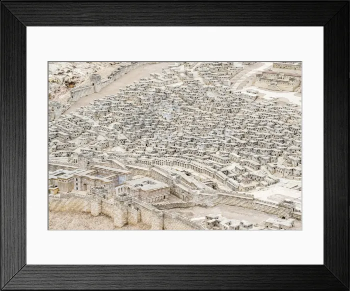 Framed Print : Israel, Jerusalem District, Jerusalem, Israel Museum. Holyland Model of Jerusalem Framed Print : Israel, Jerusalem District, Jerusalem, Israel Museum. Holyland Model of Jerusalem