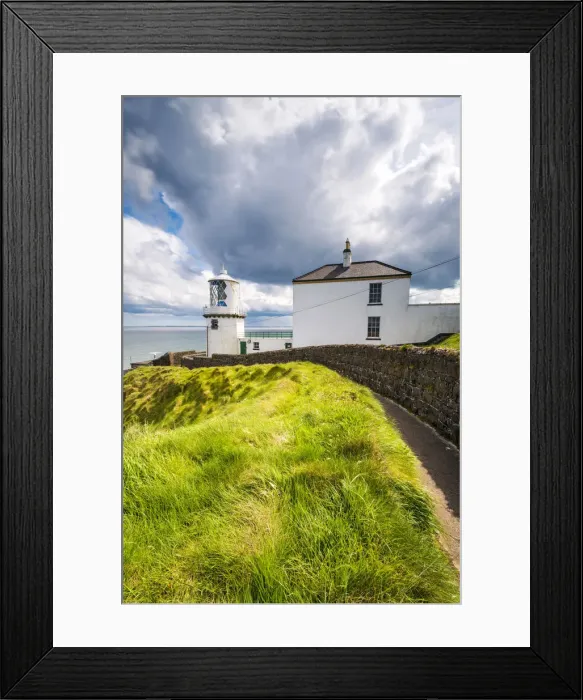 Framed Print : Blackhead path lighthouse, Whitehead, County Antrim, Ulster region, northern Ireland Framed Print : Blackhead path lighthouse, Whitehead, County Antrim, Ulster region, northern Ireland
