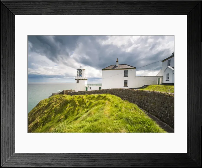 Framed Print : Blackhead path lighthouse, Whitehead, County Antrim, Ulster region, northern Ireland Framed Print : Blackhead path lighthouse, Whitehead, County Antrim, Ulster region, northern Ireland