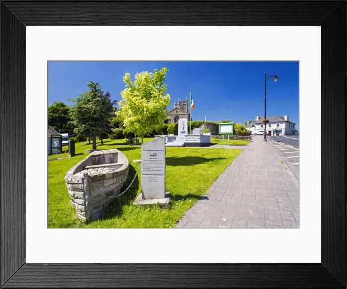 Framed Print : Ireland, County Roscommon, Ballinlough. A typical village scene Framed Print : Ireland, County Roscommon, Ballinlough. A typical village scene