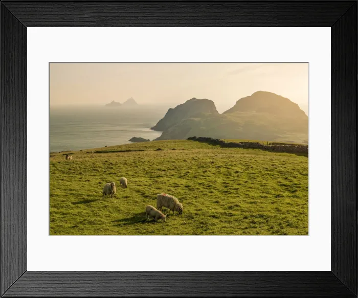 Framed Print : Portmagee, County Kerry, Munster province, Ireland, Europe. View of the Puffin island Framed Print : Portmagee, County Kerry, Munster province, Ireland, Europe. View of the Puffin island