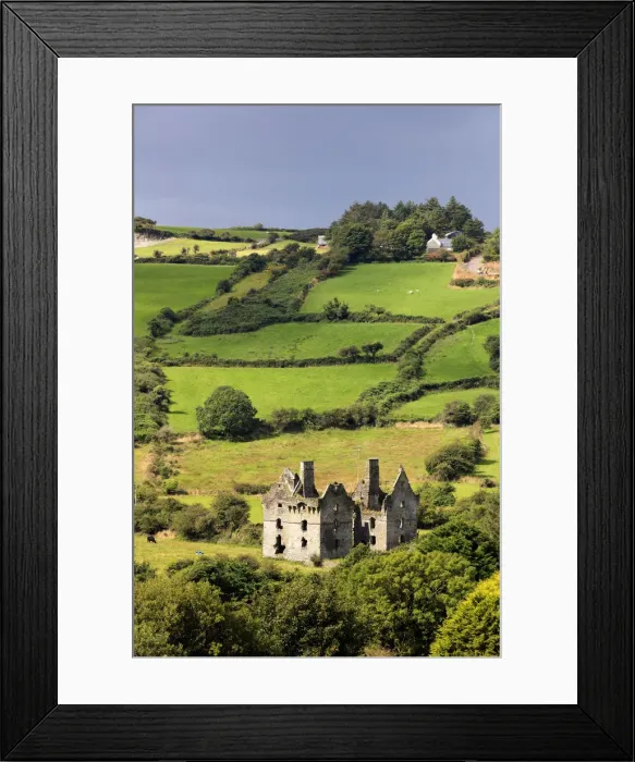 Framed Print : Europe, Coppingers Court, a ruined four storey fortified house Framed Print : Europe, Coppingers Court, a ruined four storey fortified house