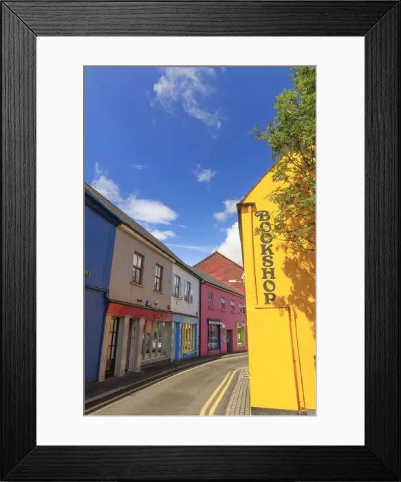 Framed Print : Europe, Kinsale village colorful streets Framed Print : Europe, Kinsale village colorful streets