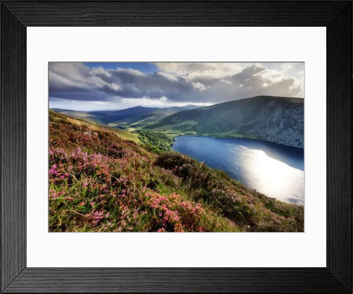 Framed Print : Europe, Ireland, blue lake at Sallys Gap in Wicklow mountains national park Framed Print : Europe, Ireland, blue lake at Sallys Gap in Wicklow mountains national park