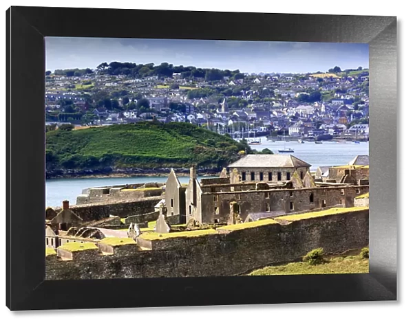 Europe, Ireland, Charles Fort with Kinsale village in the background